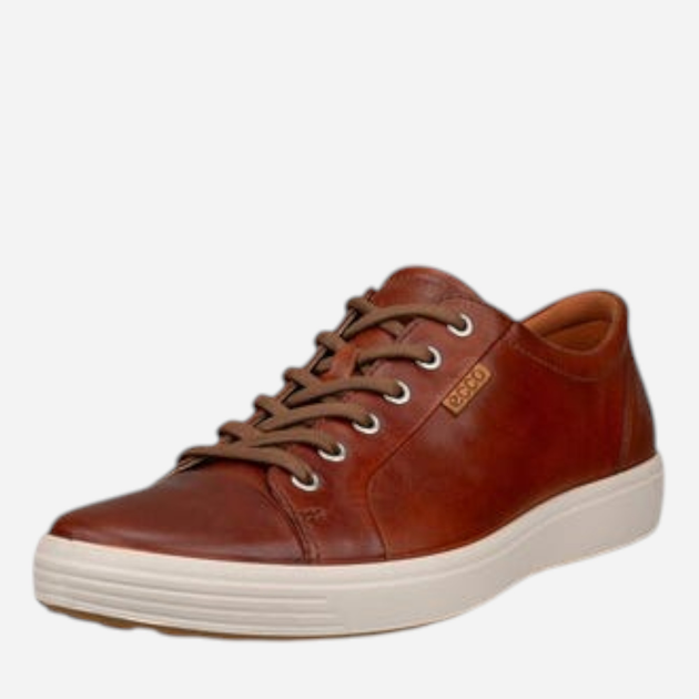 Чоловічі кеди низькі Ecco Soft 7 M 43000401053 42 Коричневі (194891586535) - зображення 3