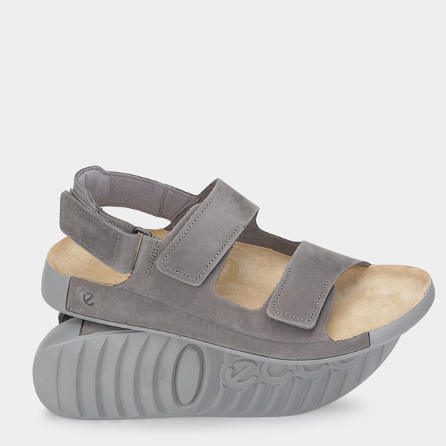 Sandały męskie skórzane Ecco Cozmo M 50094402013 45 Szare (194891764674) - obraz 5