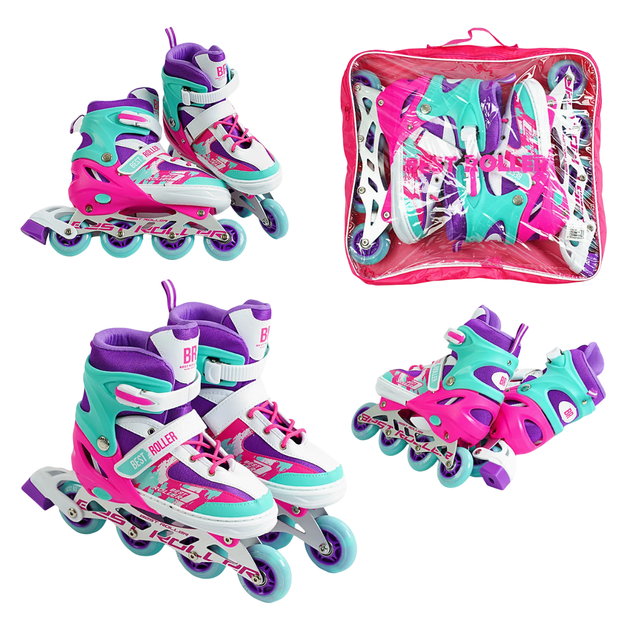 Дитячі ролики 025-М Best Roller, розмір 34-37, устілка 21.5-24 см, d колес – 7 см. Purple (151224) - зображення 2