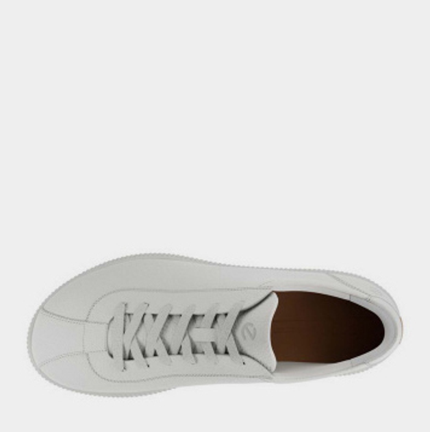 Sneakersy męskie skórzane do kostki Ecco Soft Zero M 53776401007 45 Białe (194891610605) - obraz 3