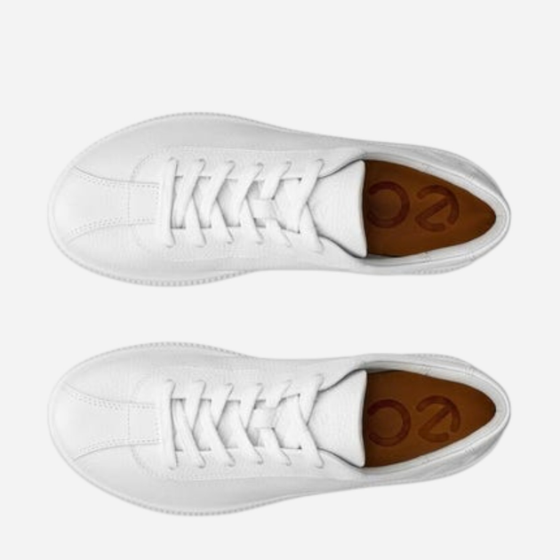 Sneakersy damskie skórzane do kostki Ecco Soft Zero W 22026301007 37 Białe (194891602082) - obraz 5