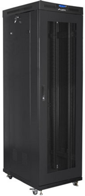 Серверна пілогова шафа Lanberg 19" 42U 600x1000 Black (FF01-6042-23BL) - зображення 3