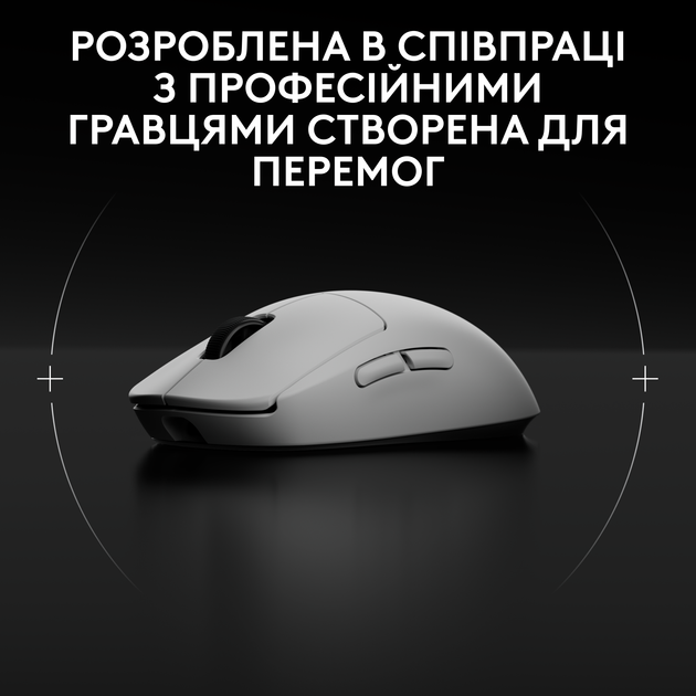 Мышь Logitech G Pro 2 LightSpeed Wireless (910-007302) White - изображение 2