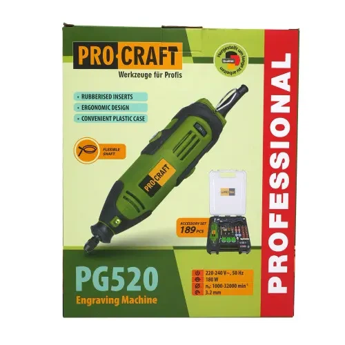 Гравер Procraft PG520 (набор насадок, кейс) - изображение 9