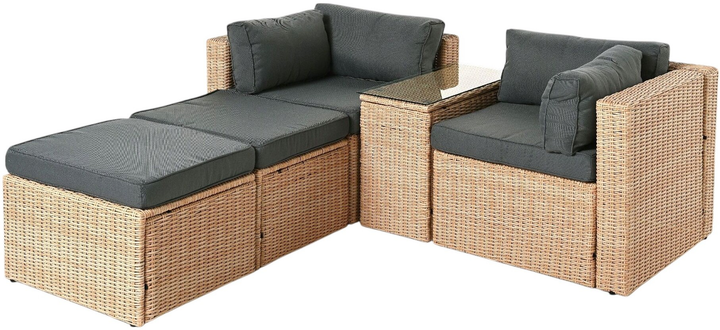 Zestaw mebli ogrodowych OTE Palermo beige (OTE-004-PALERMO-SET-BEIGE) - obraz 8