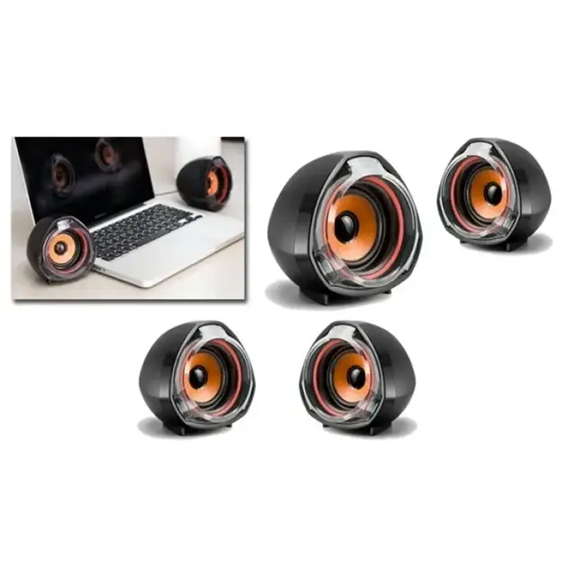 Настольные компактные стерео колонки компьютерные MD Speaker A7 - изображение 4