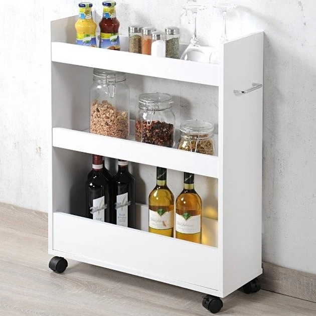 Стелаж кухонний Kesper 79 x 22 x 60 см Білий (4000270248528) - зображення 6