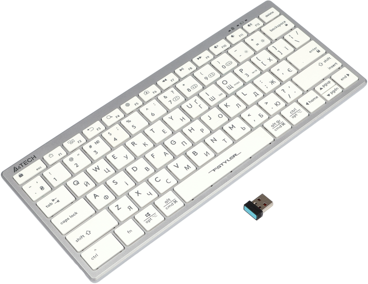 Клавиатура беспроводная A4Tech FBX51C Wireless White (4711421972987) - изображение 4