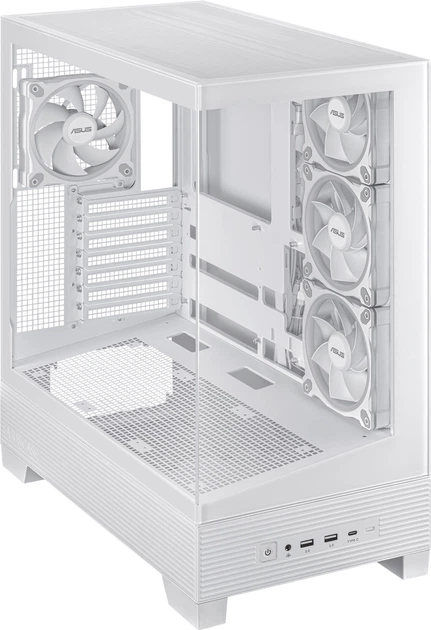 Корпус ASUS A31 Plus Tempered Glass White (90DC00R3-B19000) - зображення 5