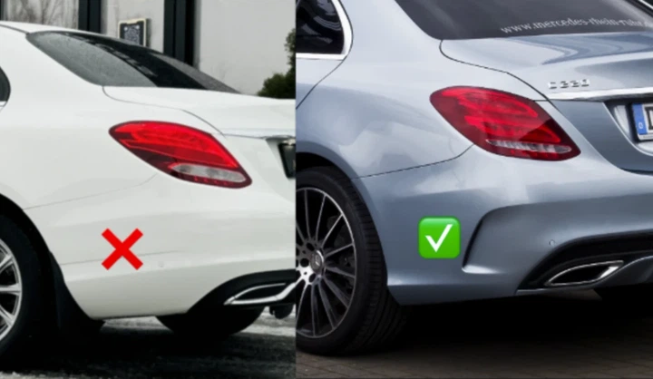 Комплект обвісів AMG C63 із заднім дифузором для Mercedes C-сlass W205 2014-2018 - зображення 9