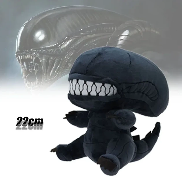 М'яка плюшева іграшка ксеноморф Чужий, Alien 25 см, Чорний - зображення 7