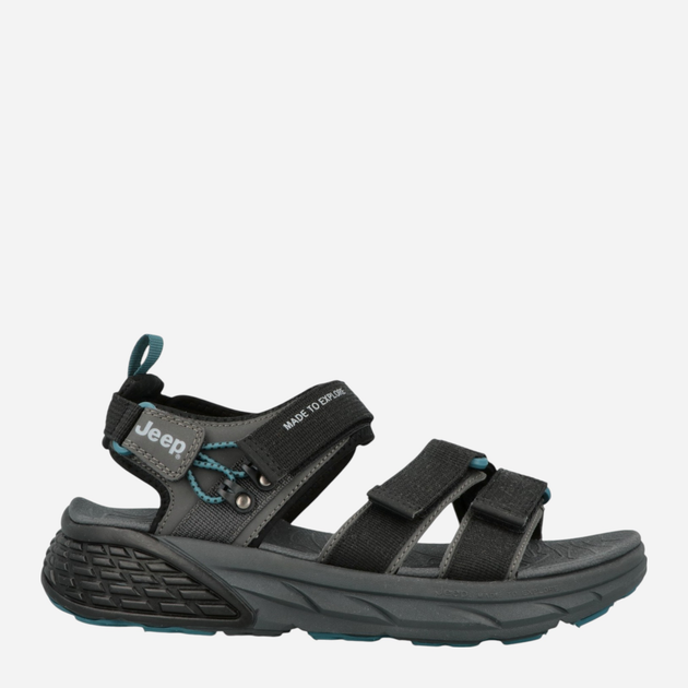 Sandały męskie Jeep JM51120A-062 44 29.6 cm Czarne (8057808742573) - obraz 1