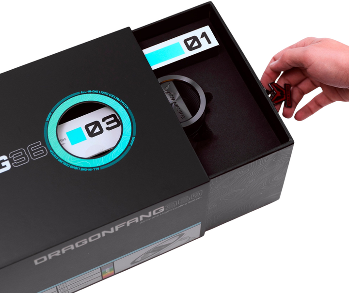 Система рідинного охолодження Valkyrie Dragonfang 240 ARGB Black (VK-AIODR240B) - зображення 5