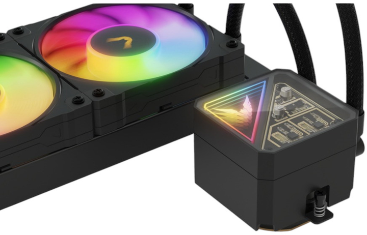 Система рідинного охолодження Valkyrie V240 Lite ARGB Black (VK-AIOVL240B) - зображення 5