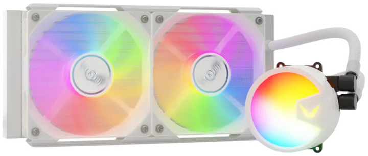 Система рідинного охолодження Valkyrie A240 ARGB White (VK-AIOA240W) - зображення 3