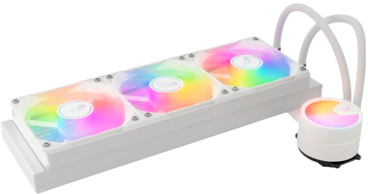 Chłodzenie wodne Valkyrie A360 ARGB White (VK-AIOA360W) - obraz 4