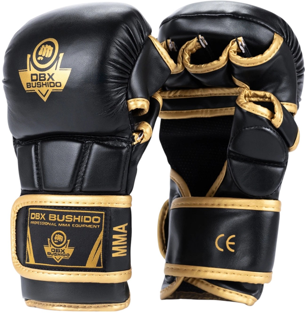 Rękawice MMA Bushido Master Gold E1v9G rozmiar XL (5904639193520) - obraz 1