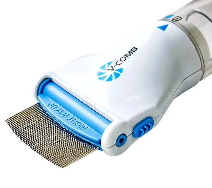 Электрический гребень от вшей с вытяжкой licrtec v-comb белый - изображение 5