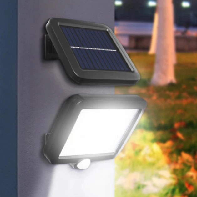 Уличный фонарь-прожектор на солнечной батарее Solar Light BK-128-6 с датчиком движения и пультом Д/У MX-00007259 - изображение 3