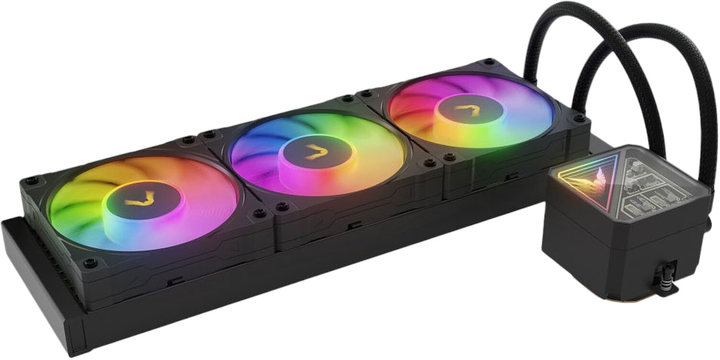 Chłodzenie wodne Valkyrie V360 Lite ARGB Black (VK-AIOVL360B) - obraz 4