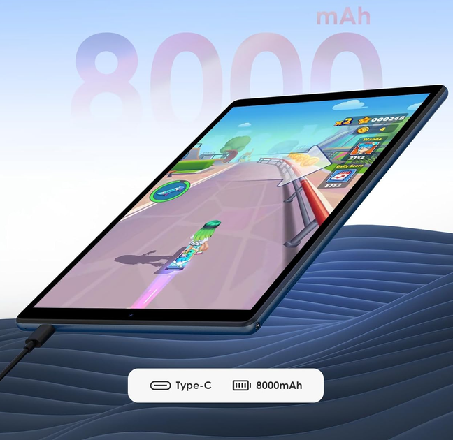 Планшет 10.1" Full HD Pixpeak M820 12+24/128Gb 4G 2-SIM 8 ядер Android 14 8000 mAh Синій Б/В - зображення 3