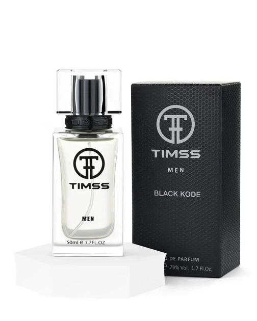 Парфумована вода TIMSS для чоловіків "BLACK KODE" аналог Giorgio Armani Armani Black Code 50 мл - Фото 1 Парфумована вода TIMSS для чоловіків "BLACK KODE" аналог Giorgio Armani Armani Black Code 50 мл - зображення 1