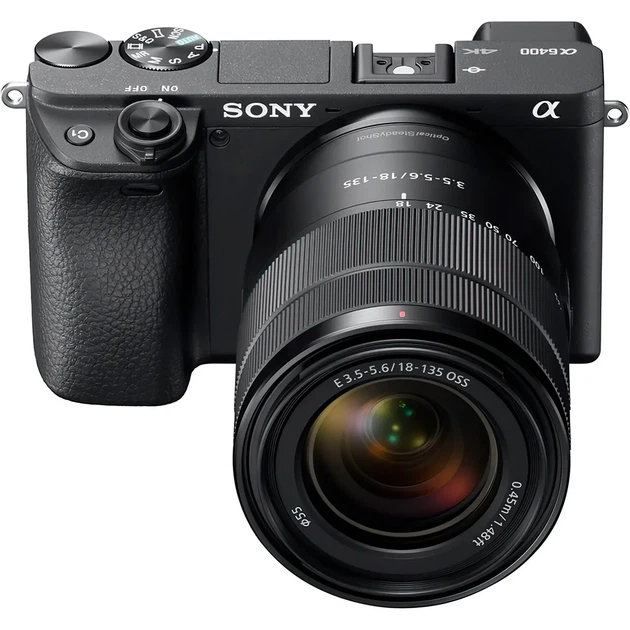 Бездзеркальний фотоапарат Sony Alpha A6400 Kit E 18-135 мм f/3.5-5.6 OSS Black (ILCE6400MB.CEC) - Фото 2 Бездзеркальний фотоапарат Sony Alpha A6400 Kit E 18-135 мм f/3.5-5.6 OSS Black (ILCE6400MB.CEC) - зображення 2