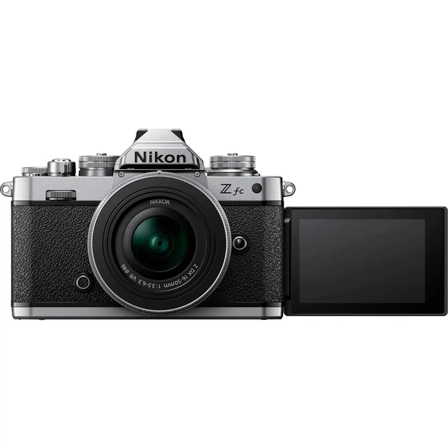 Фотокамера Nikon Z fc Kit 16-50mm f/3.5-6.3 VR Silver (VOA090K002) - Фото 2 Фотокамера Nikon Z fc Kit 16-50mm f/3.5-6.3 VR Silver (VOA090K002) - зображення 2