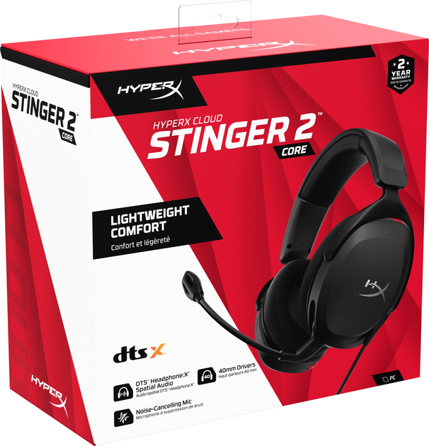 Słuchawki HyperX Cloud Stinger 2 Core Wired Black (683L9AA) - obraz 9
