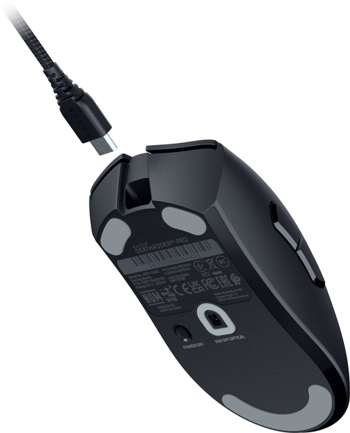 Mysz Razer DeathAdder V3 PRO Wireless & Mouse Dock Black (RZ01-04630300-R3WL) - obraz 3