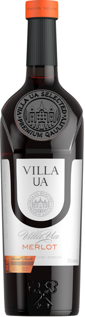 Вино VILLA UA Merlot червоне сухе 0.75 л 9.5-14% (4820024225021_4823122202345) - Фото 1 Вино VILLA UA Merlot червоне сухе 0.75 л 9.5-14% (4820024225021_4823122202345) - зображення 1