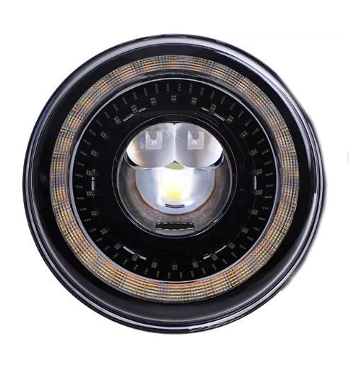 Універсальна світлодіодна led фара 7 дюймів Led DRL H4 LED Moto (90012) - зображення 9