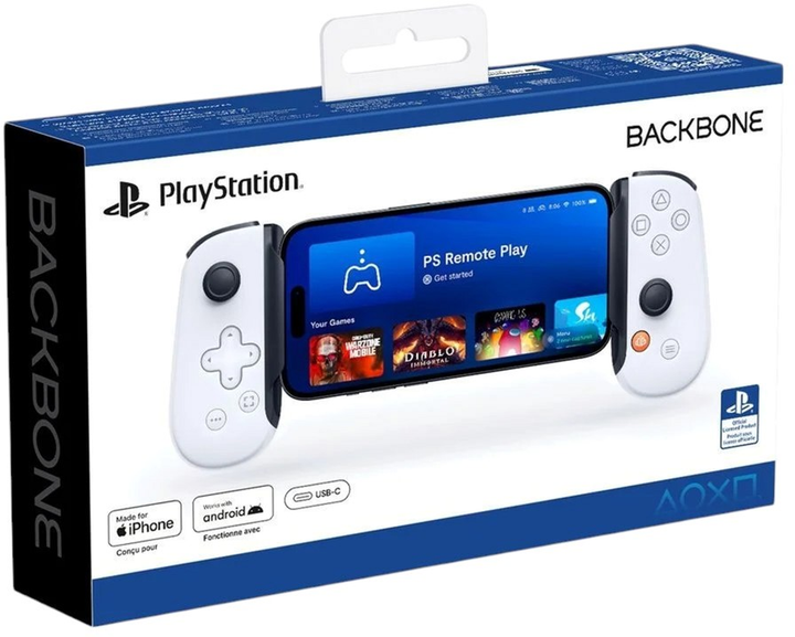 Gamepad Backbone One Mobile Gaming Controller for Android PlayStation Edition White (BB-51-P-WS) - obraz 6