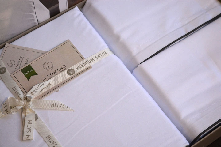 Постельное белье La Romano Premium Satin 200×220 Lucca White - изображение 4