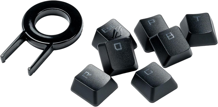 Набір кейкапів ASUS ROG PBT Doubleshot Keycap Set 124 шт. Black (90MP0280-BAUA00) - зображення 9