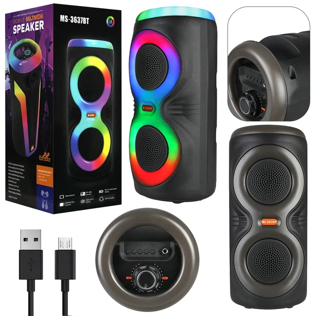 Аккумуляторная Bluetooth колонка мини чемодан с подсветкой MS-3637BT FM-радио - Фото 1 Аккумуляторная Bluetooth колонка мини чемодан с подсветкой MS-3637BT FM-радио - изображение 1