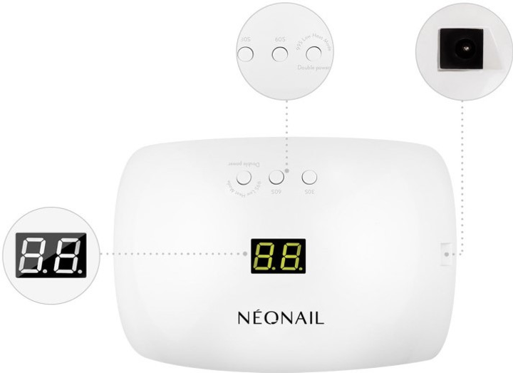 Lampa Neonail Led Eco z wyświetlaczem 22W/48 (5903274020918) - obraz 3