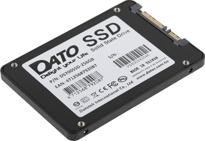 Накопичувач SSD 256GB Dato DS700 2.5" SATAIII TLC (514120) - зображення 3