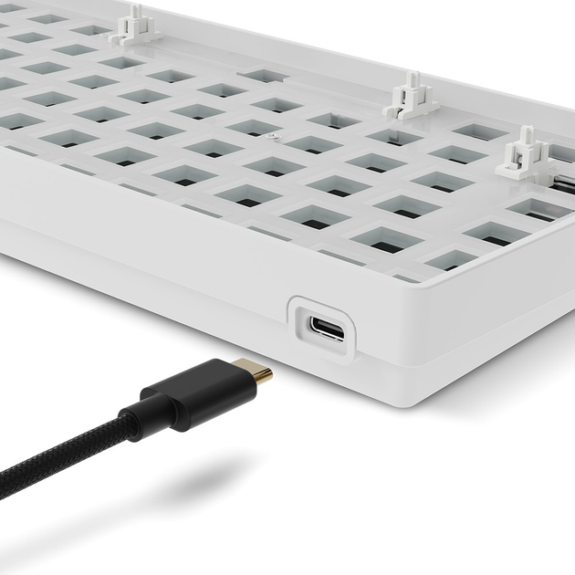 Obudowa klawiatury Sharkoon SKILLER SGK50 S2 Barebone ANSI/ISO White (4044951040780) - obraz 5