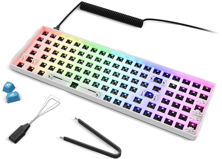 Obudowa klawiatury Sharkoon SKILLER SGK50 S2 Barebone ANSI/ISO White (4044951040780) - obraz 9