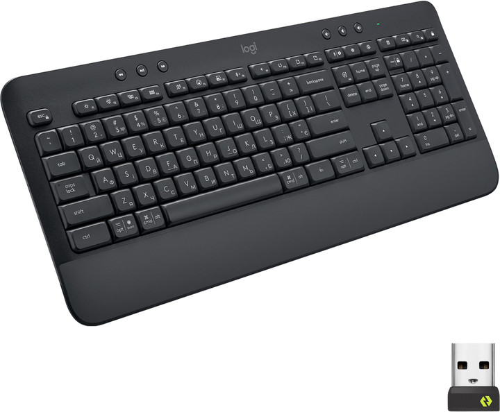 Клавіатура бездротова Logitech Signature K650 USB/Bluetooth Graphite (920-010945) - зображення 2