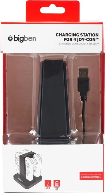 Stacja ładowania Nacon Switch Quad Charger Joy-Con (3499550357967) - obraz 4
