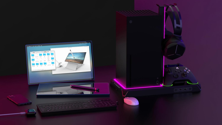 Wielofunkcyjna podstawka IMP Tech DLX & LED Multifunctional Charging Stand Xbox (5060176365612) - obraz 7