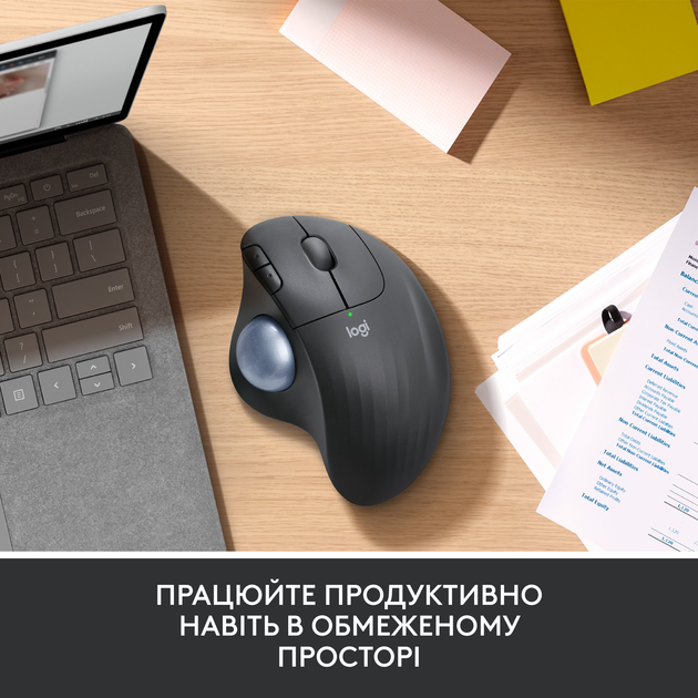 Мышь Logitech Ergo M575 Bluetooth Graphite (910-005872) - изображение 5