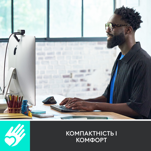 Клавіатура бездротова Logitech MX Keys Mini Wireless Illuminated UA Pale Grey (920-010499) - зображення 3