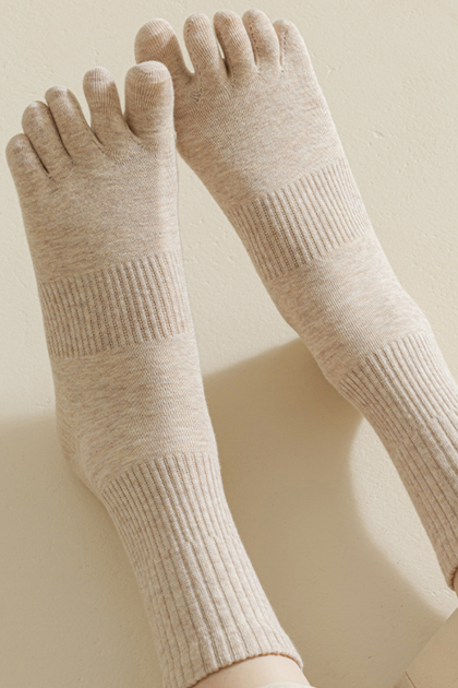 Шкарпетки на кожен палець Apmi 36-38 бежевий - зображення 3