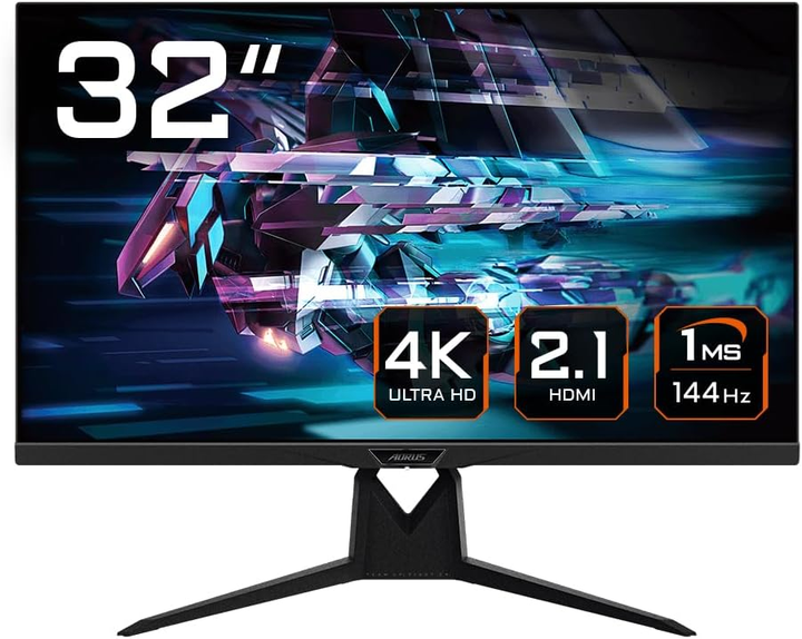 Монітор 32" GigaByte AORUS FI32U 4K IPS 144 Гц Б/В – фото, відгуки ...