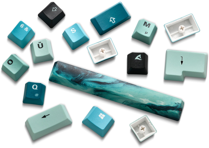 Zestaw keycapów Sharkoon SKILLER SGK50 S3 D4 i podkładka gamingowa SKILLER SGP30 XXL D4 Multicolored (4044951039760) - obraz 7