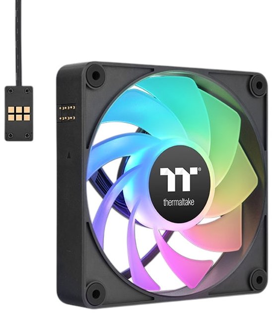 Набір з 3 вентиляторів Thermaltake CT120 EX Reverse ARGB Sync Black (CL-F192-PL12SW-A) - зображення 6