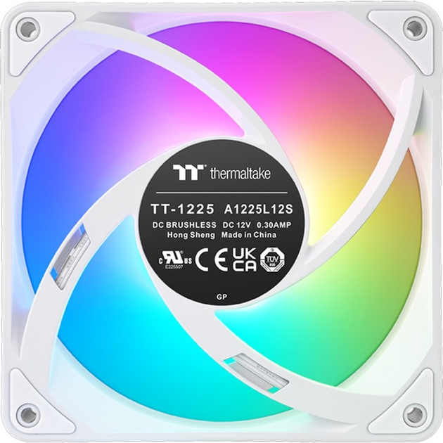 Zestaw 3 wentylatorów Thermaltake CT120 EX Reverse ARGB Sync White (CL-F194-PL12SW-A) - obraz 5